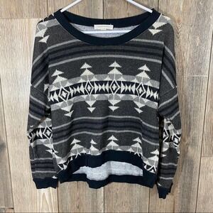 Painted Threads Aztec Lightweight Sweatshirt